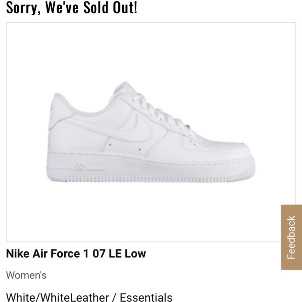 nike women’s air force 1 in white brand new